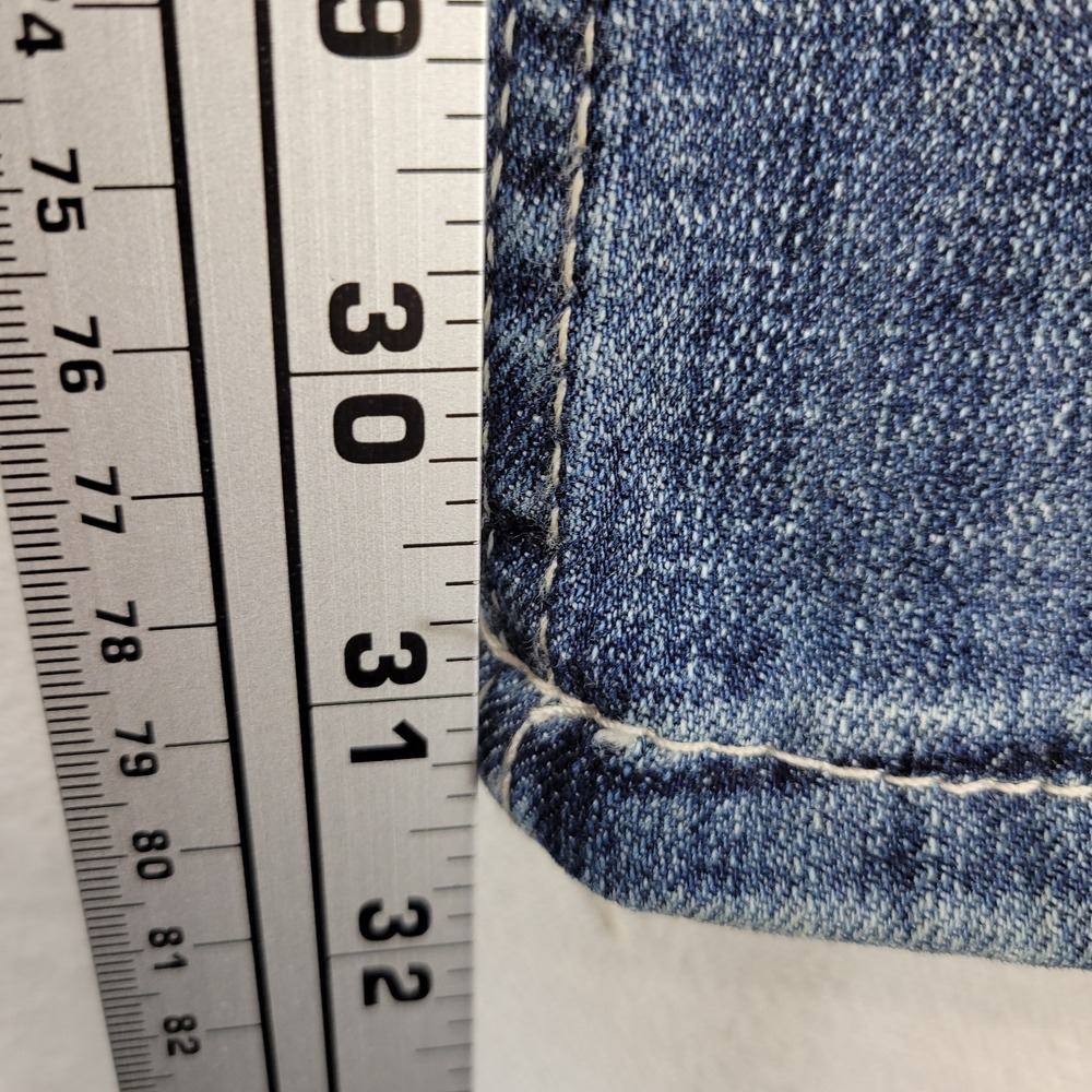 Wrangler Jeans Womens 7 Blue Retro Straight Low Rise Western Cowboy Denim - Picture 11 of 12